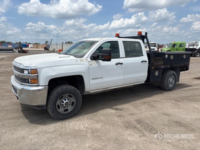 2016 Chevrolet 2500HD 4x4 Crew Cab Flatbed Truck