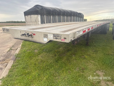 2018 Transcraft 524A 53 ft T/A Spread Axle Flatbed Trailer