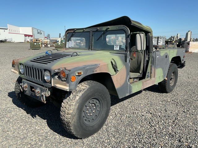 2001 AM General M1097A2 HMMWV 2 Door Soft Top w/Truck Body