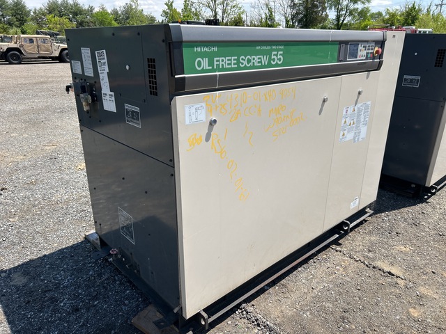 Hitachi DSP-55AT6II-M125 Air Cooled Oil Free Screw Compressor