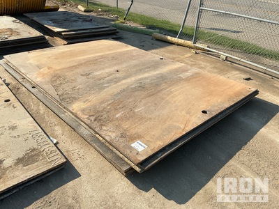 Quantity of (7) 8 ft x 12 ft (1 in Thick) Steel Plates