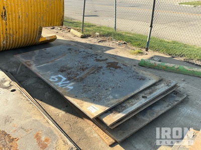 Quantity of (10) 5 ft x 10 ft (1 in Thick) Steel Plates