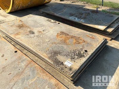 Quantity of (10) 5 ft x 10 ft (1 in Thick) Steel Plates