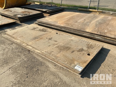 Quantity of (3) 4 ft x 10 ft (1 in Thick) Steel Plates