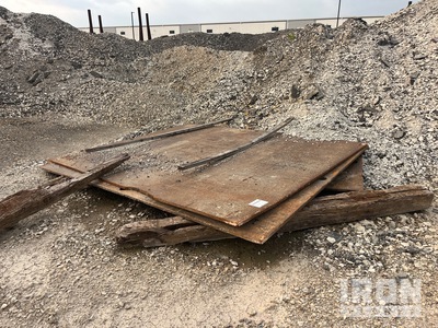 Quantity of (2) 8 ft x 10 ft (1 in Thick) Steel Plates
