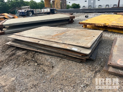 Quantity of (10) 6 ft x 10 ft (1 in Thick) Steel Plates
