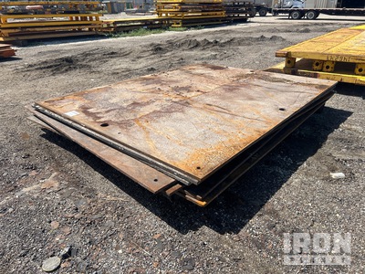 Quantity of (7) 8 ft x 10 ft (1 in Thick) Steel Plates