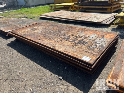 Quantity of (10) 5 ft x 10 ft (1 in Thick) Steel Plates
