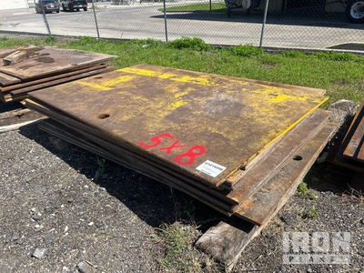 Quantity of (15) 5 ft x 8 ft (1 in Thick) Steel Plates