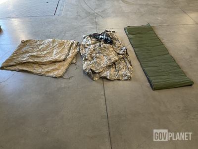 (13) Self-Inflating Sleeping Mats, (13) Wet Weather Ponchos & Assorted Items