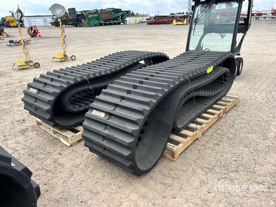 Quantity of (2) Rubber 750x150x78 (27 inches) Tracks