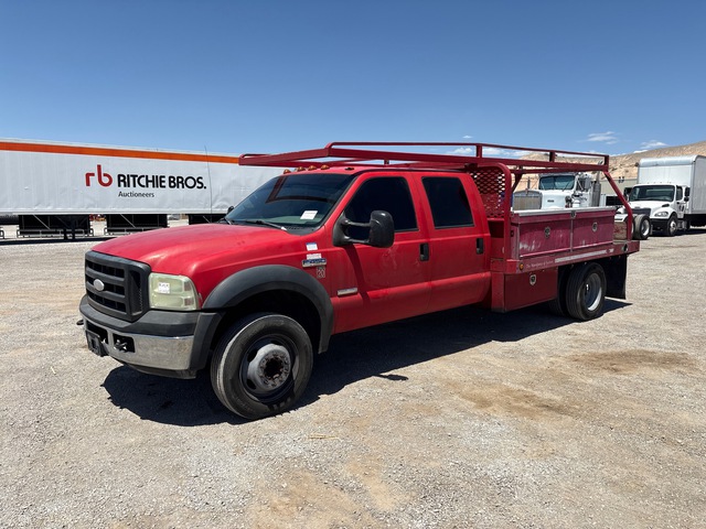 2007 Ford F-450 XL 4x2 Crew Cab Flatbed Truck 2007 Ford F-450 XL 4x2 Crew Cab Flatbed Truck