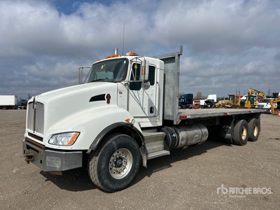 2014 Kenworth T400 6x4 Flatbed Truck