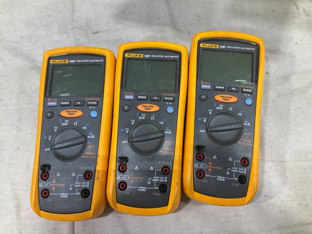 (5) Fluke 1587 Insulation Multimeters