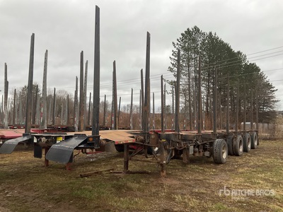 2023 Trailex GT484 51 ft Quad/A Short Wood Log Trailer
