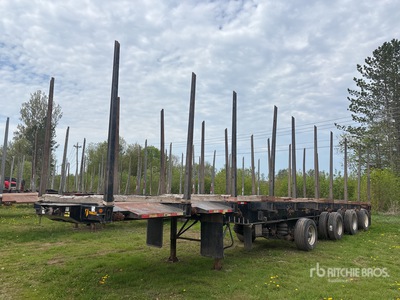 2023 Trailex GT484 48 ft Quad/A Short Wood Boomstam aanhangwagen