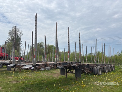 2021 Manac 23451A541 51 ft Quad/A Short Wood Boomstam aanhangwagen