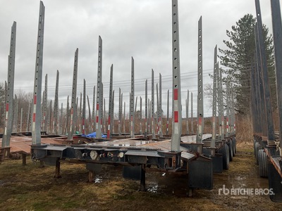 2021 Manac 23448A531 48 ft Quad/A Short Wood Log Trailer