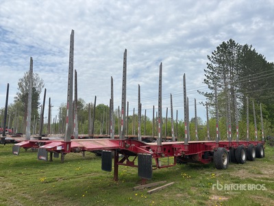 2023 Manac 23451A531 51 ft Quad/A Short Wood Boomstam aanhangwagen