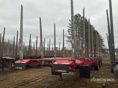 2023 Manac 23451A531 51 ft Quad/A Short Wood Log Trailer