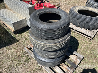 Quantity of (4) Firestone (1) Winston 11-15 LT, (1) Goodyear 11.5-15 SL, (1) Armstrong 9.5L - 15 SL, (1) Firestone 9.5L-14 Tires