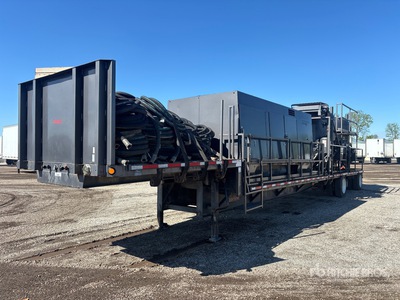 2006 Fontaine 48 ft T/A Step Deck Trailer w/Sullair 1600HAF Sand Blaster