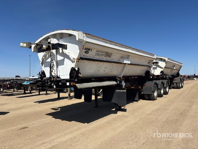 2020 Arne's 22 ft Super B-Train Lead Side Dump Trailer