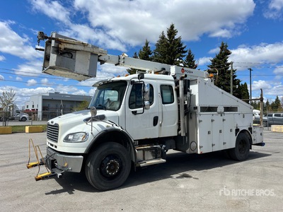 2014 Posi-Plus 800-40 35 ft on 2015 Freightliner M2 106 4x2 Extended Cab Cable Placer Bucket Truck
