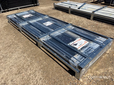 Quantity of (100) 2026 STARVOX S3048F Galvalume Corrugated Steel Panels (Black) (Unused)