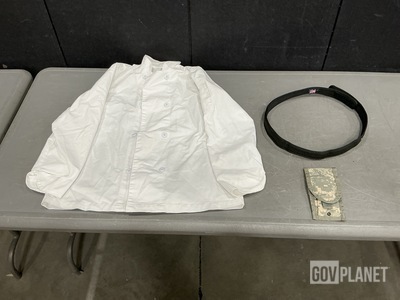 (38) Belts, (10) Uniform Smocks, (60) M4 Two Mag Pouches & Assorted Items