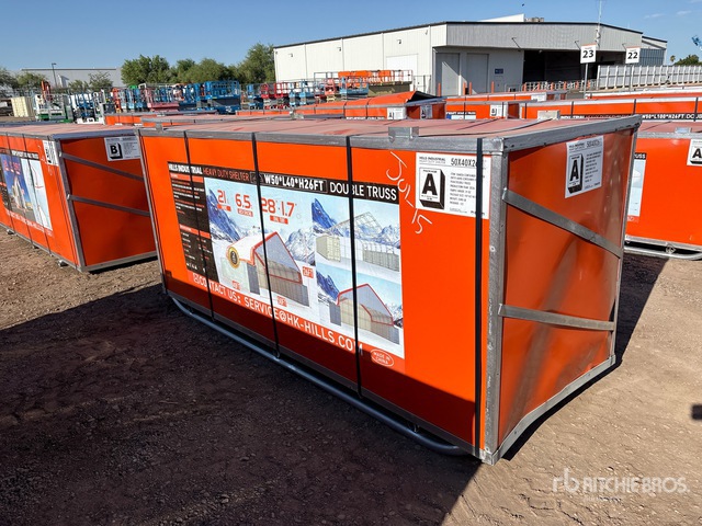 2026 HIlls Industrial 504026 50 ft x 40 ft x 26 ft Container Shelter