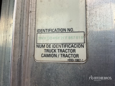 2015 Kenworth T800 6x4 Tractocamion con Dormitorio / T/A Sleeper Truck Tractor