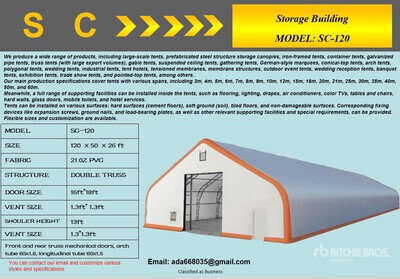 2026 S & C SC-120 Carpa Almacen (Sin Usar) / Magazzino