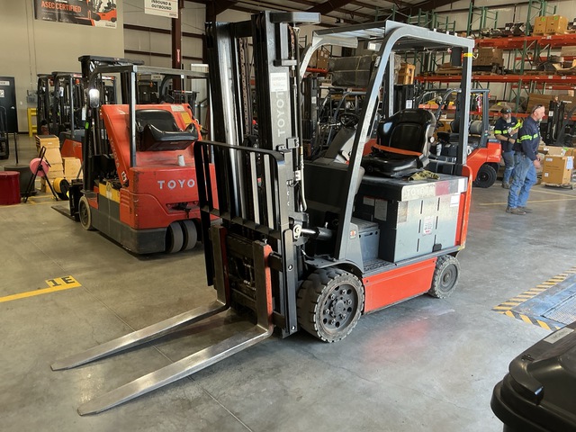 2021 Toyota 8FBCU30 5800 lb Electric Forklift
