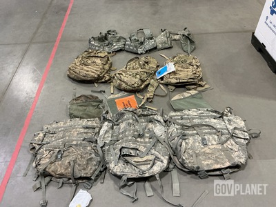 (7) Large Field Pack Sets, (38) Fighting Load Carriers & Assorted Items