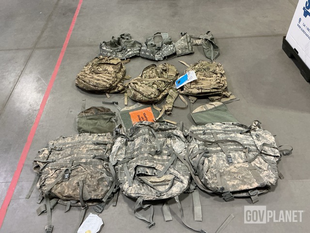 (7) Large Field Pack Sets, (38) Fighting Load Carriers & Assorted Items