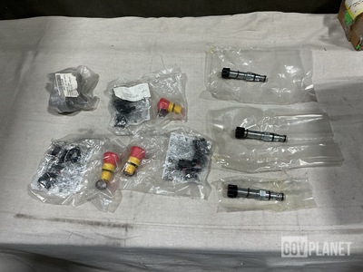 (6) Push Buttons, (8) Solenoid Valves, (2) Springs & Assorted Items