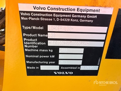 2023 Volvo L 20 Pala Cargadora