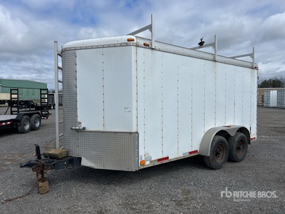 2009 Atlas AU714 14 ft T/A Enclosed Trailer