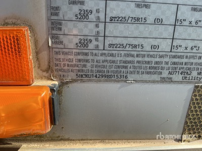 2009 Atlas AU714 T/A Enclosed Trailer