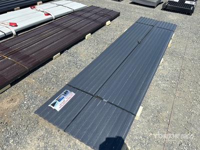 Quantity of (70) Grey Metal Roof Panels12 Ft. x 3 Ft. (Unused)
