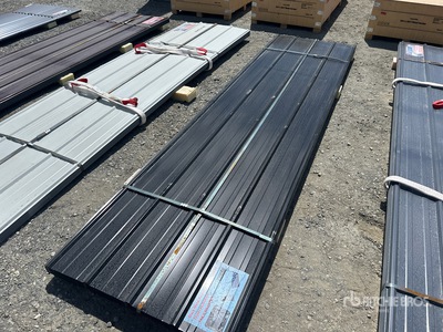 Quantity of (70) 12 Ft. x 3 Ft. Black Metal Roof Panels (Unused)