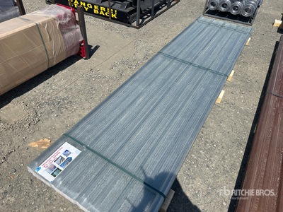 Quantity of (30) 12 Ft. x 3 Ft. Corrugated Polycarbonate Roof Panel in Clear (Unused)