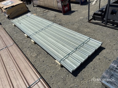 Quantity of (30) 12 ft x 3 ft Corrugated Polycarbonate Roof Panel (Unused)