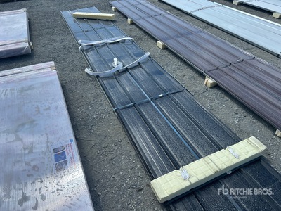 Quantity of (20) 20 Ft.x 3 Ft. Black Metal Roof Panels (Unused)