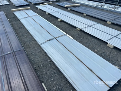 Quantity of (20) 20 Ft.x 3 Ft. White Metal Roof Panels (Unused)