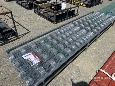 Quantity of (8) 5.9 Ft. x 164 Ft. 164 Ft. Roll/Total Length:1312 Ft. Hot-dip Galvanized Field Fence