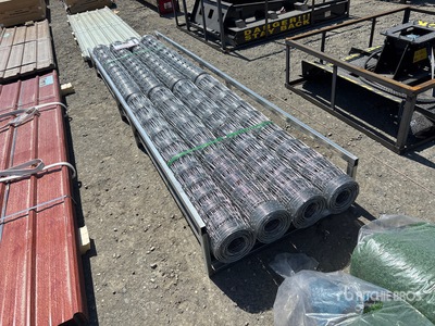 Quantity of (8) 5.9 Ft. x 164 Ft. 164 Ft. Roll/Total Length:1312 Ft. Hot-dip Galvanized Field Fence