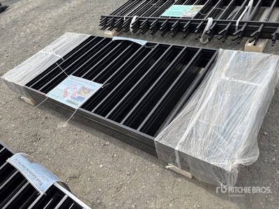 Quantity of (10) 7 ft x 3 ft Galvanized Fencing (Unused)