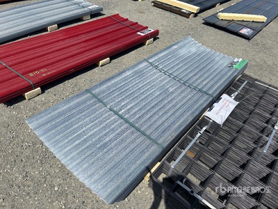 Quantity of (100) 8 Ft. x 3 Ft. Polycarbonate Roof Panel in Clear (Unused)